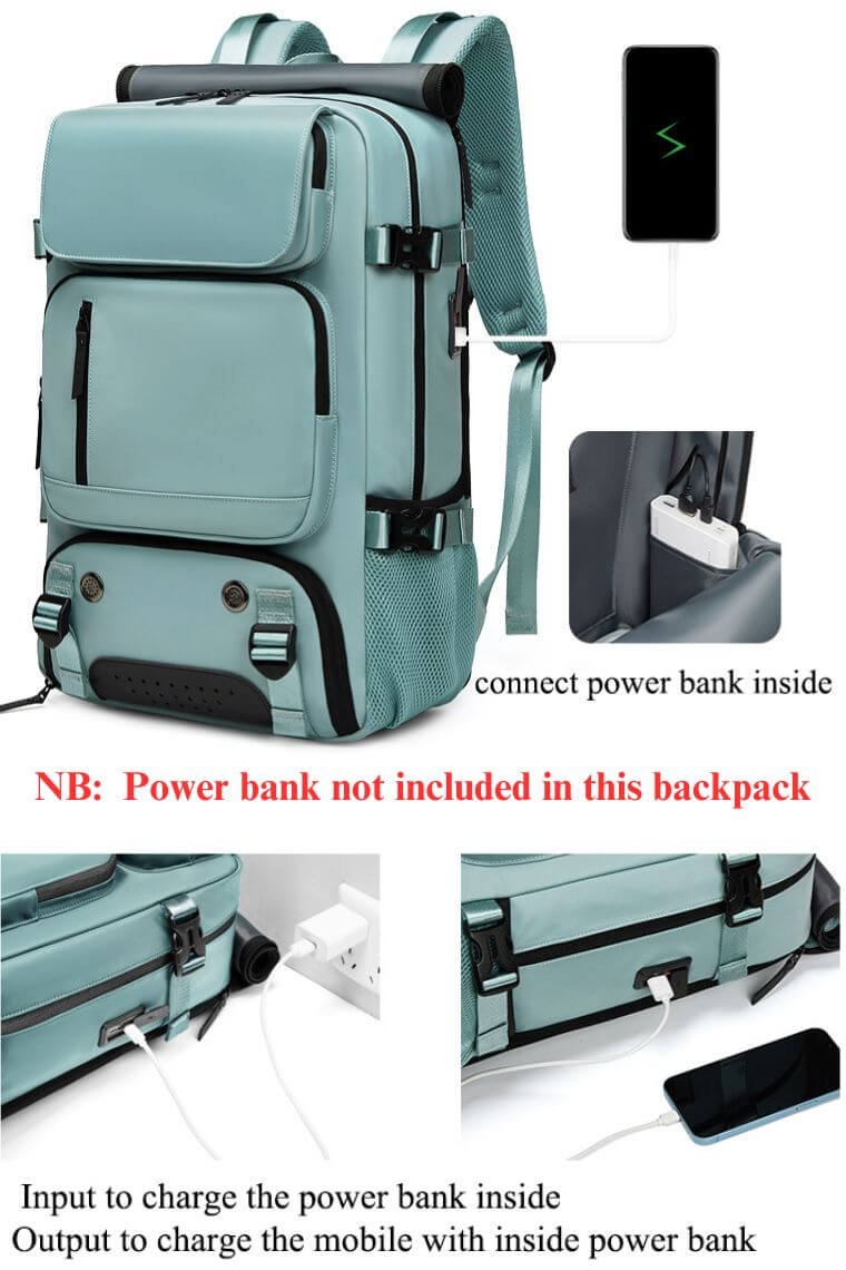 best travel backpack for 16 inch laptop in waterproof fabric with shoe compartment and trolley sleeve for business,hiking or camping convertible into a crossbody weekend bag or shoulder bag, airline friendly