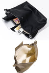 fashion women designer swift leather hobo bag with adjustable strap and flap closure