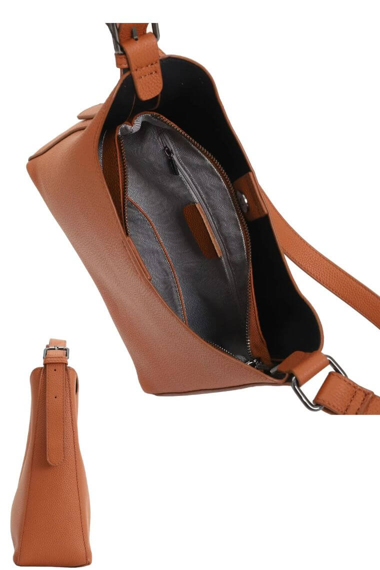 women bucket bag in real leather with pouch | leather crossbody bucket bag | designer bucket bag with long strap | Bucket purse with pouch in genuine leather