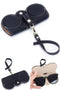 Soft Leather Glasses Case W-Belt Clip