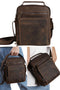 Leather Crossbody Sling Bag W-Top Handle