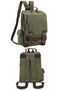 Canvas Backpack Convertible Into A Crossbody Sling Bag