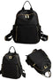 Ladies Travel Backpack Purse W-Concealed Pockets