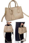 Leather Small Crossbody Tote Bag W-Personalized Charm