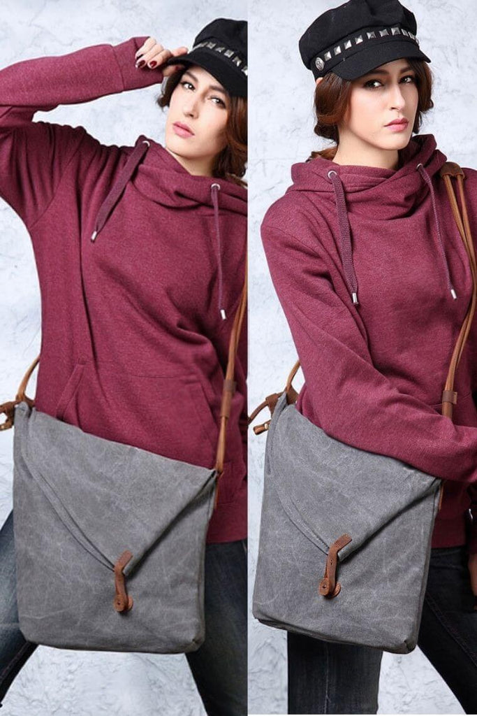 Women Casual Canvas School Crossbody Bags For Student Female Solid Color  Large Capacity Tote Bag Trendy Cool Men Shoulder Bag - AliExpress