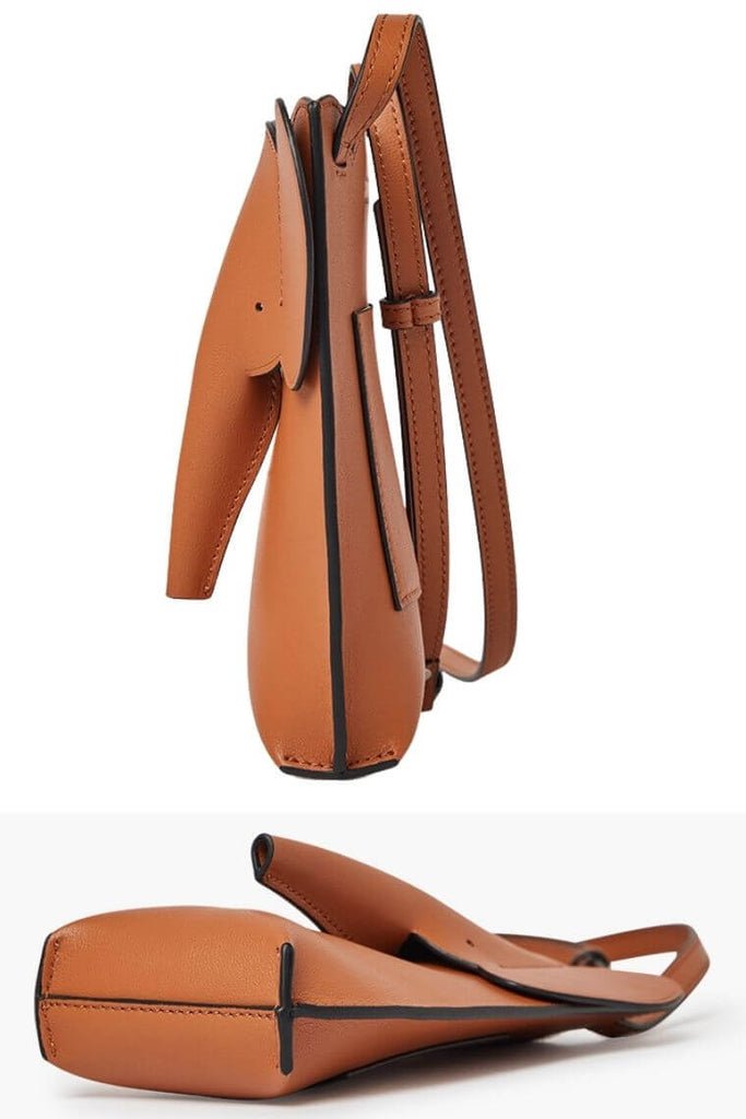Elephant leather mobile bag side