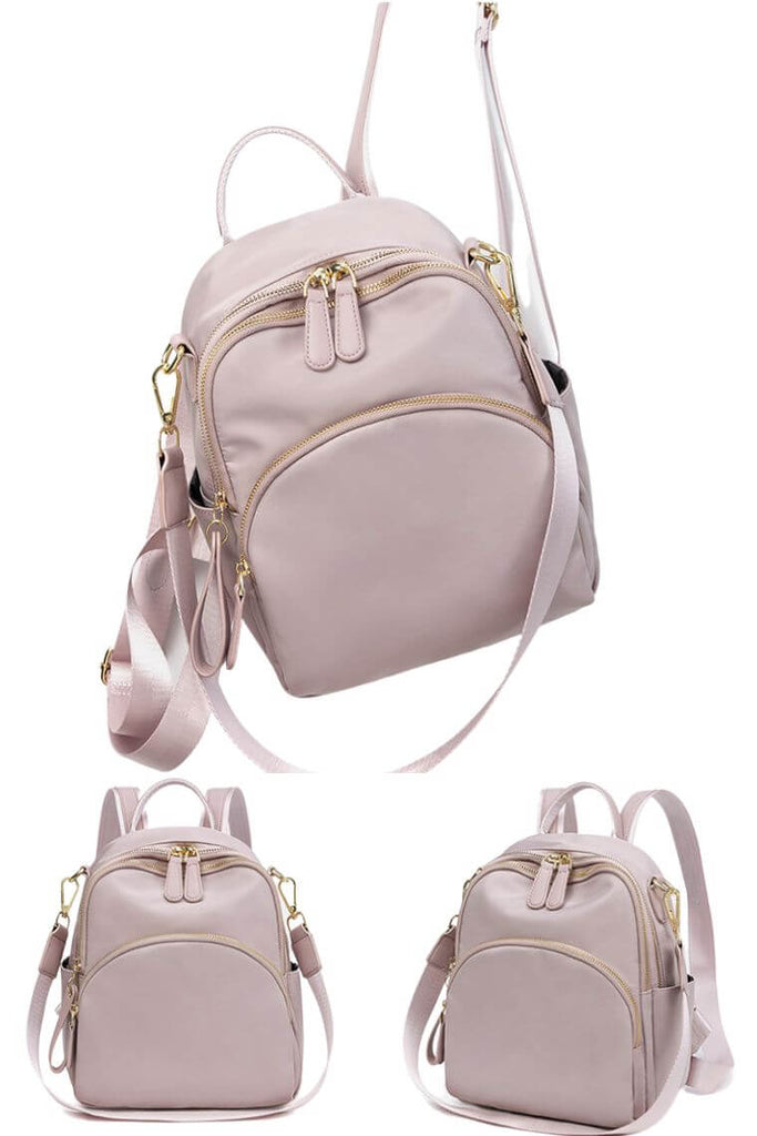 Portable,Lightweight Mini Double Buckle Decor Classic Backpack, Casual  Zipper Dome Hand Bag, Fashion Shoulder Phone Purse | SHEIN