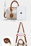Soft leather boston bag with top handles & crossbody strap | fashion ladies purse with zip closure & hanging charm | leather square bag with wide strap | leather shoulder bag with carry handles